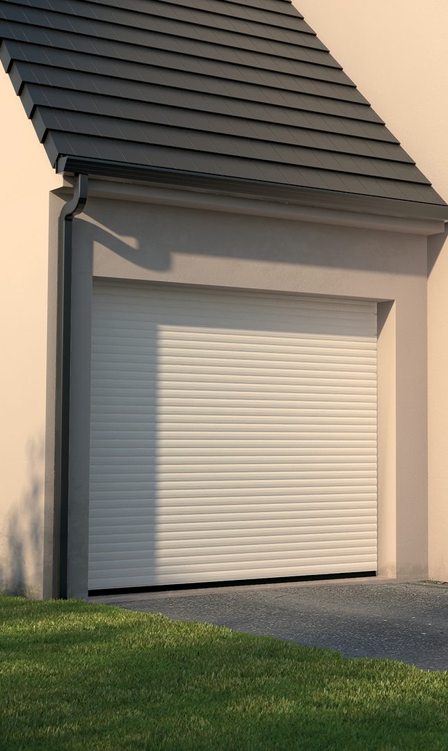 Porte de garage enroulable à tablier aluminium